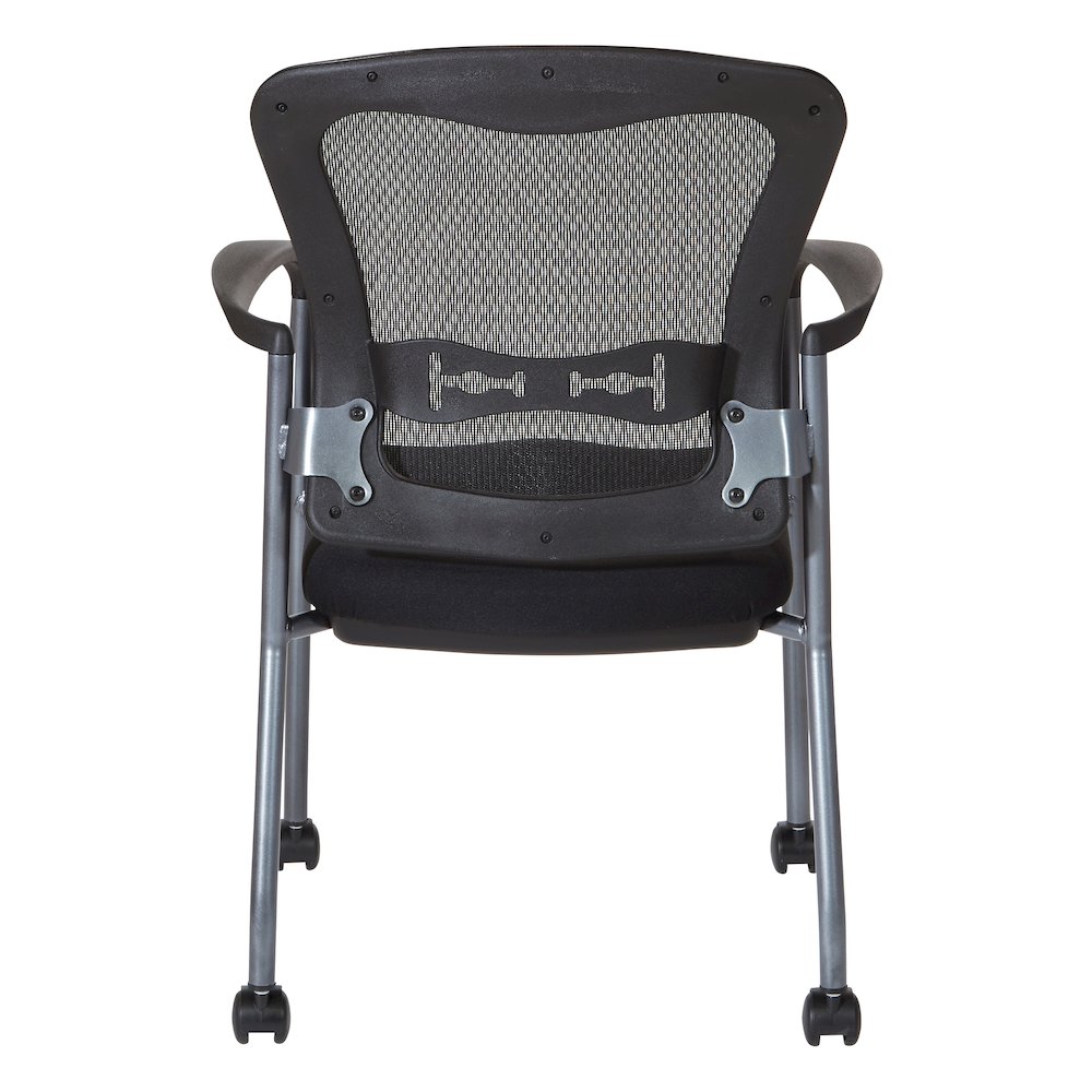 Titanium Finish Visitors Chair with Arms. Picture 6