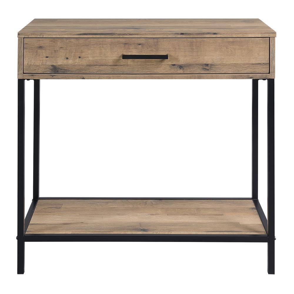 Quinton 30" Foyer Table in Salvage Oak, QTN507-SLV. Picture 3