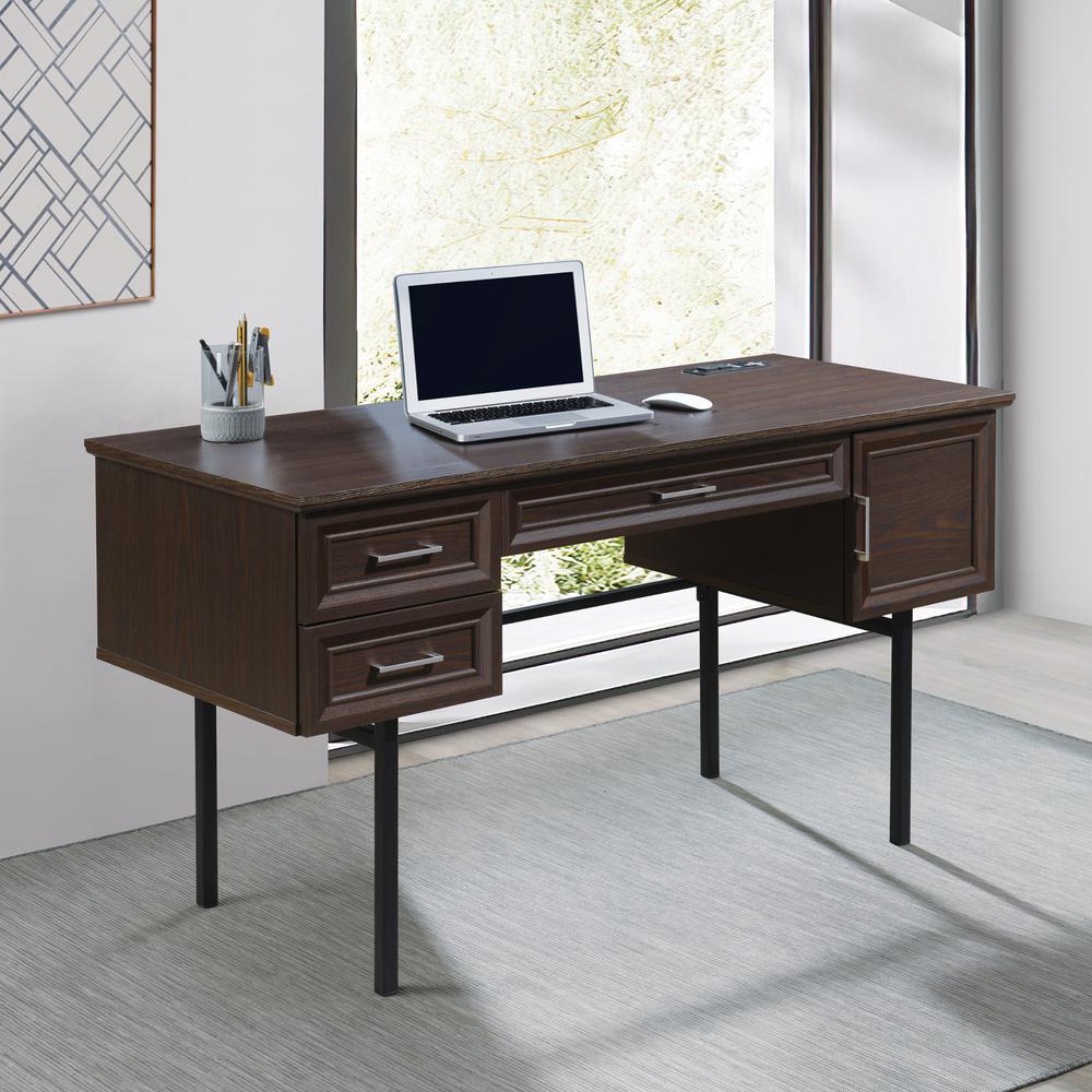 Jefferson Executive Desk W/Power. Picture 7