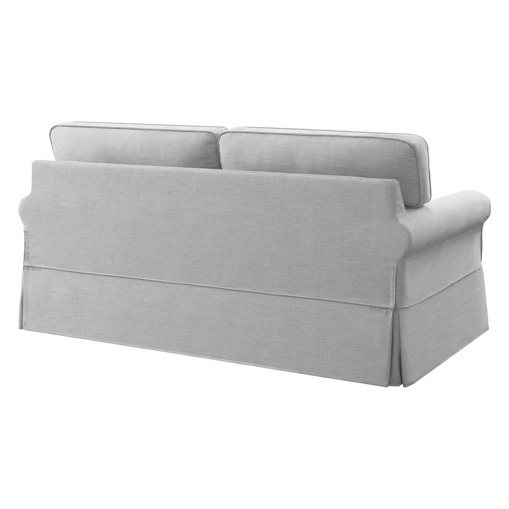 Slip Cover Sofa in Fog Fabric. Picture 4