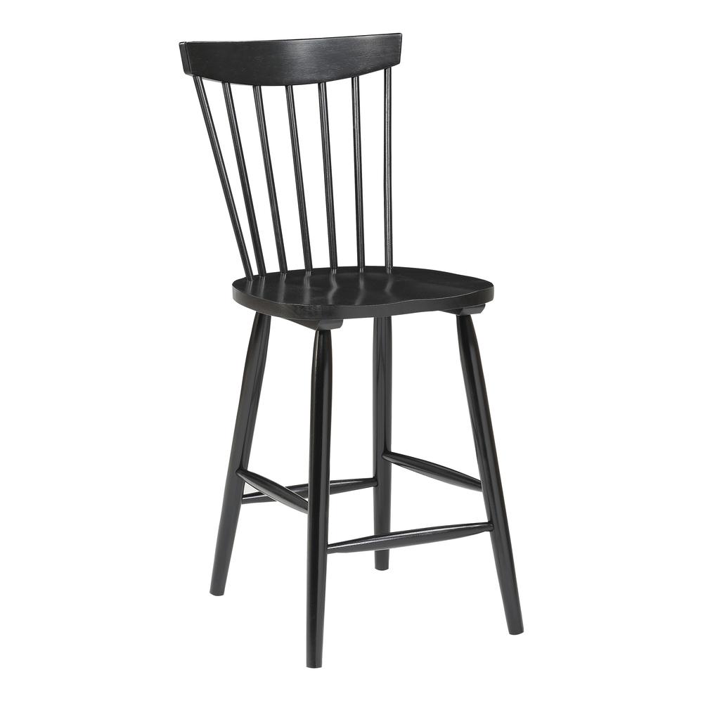 Eagle Ridge Counter Stool in Black Finish, EAG26-BLK. Picture 1