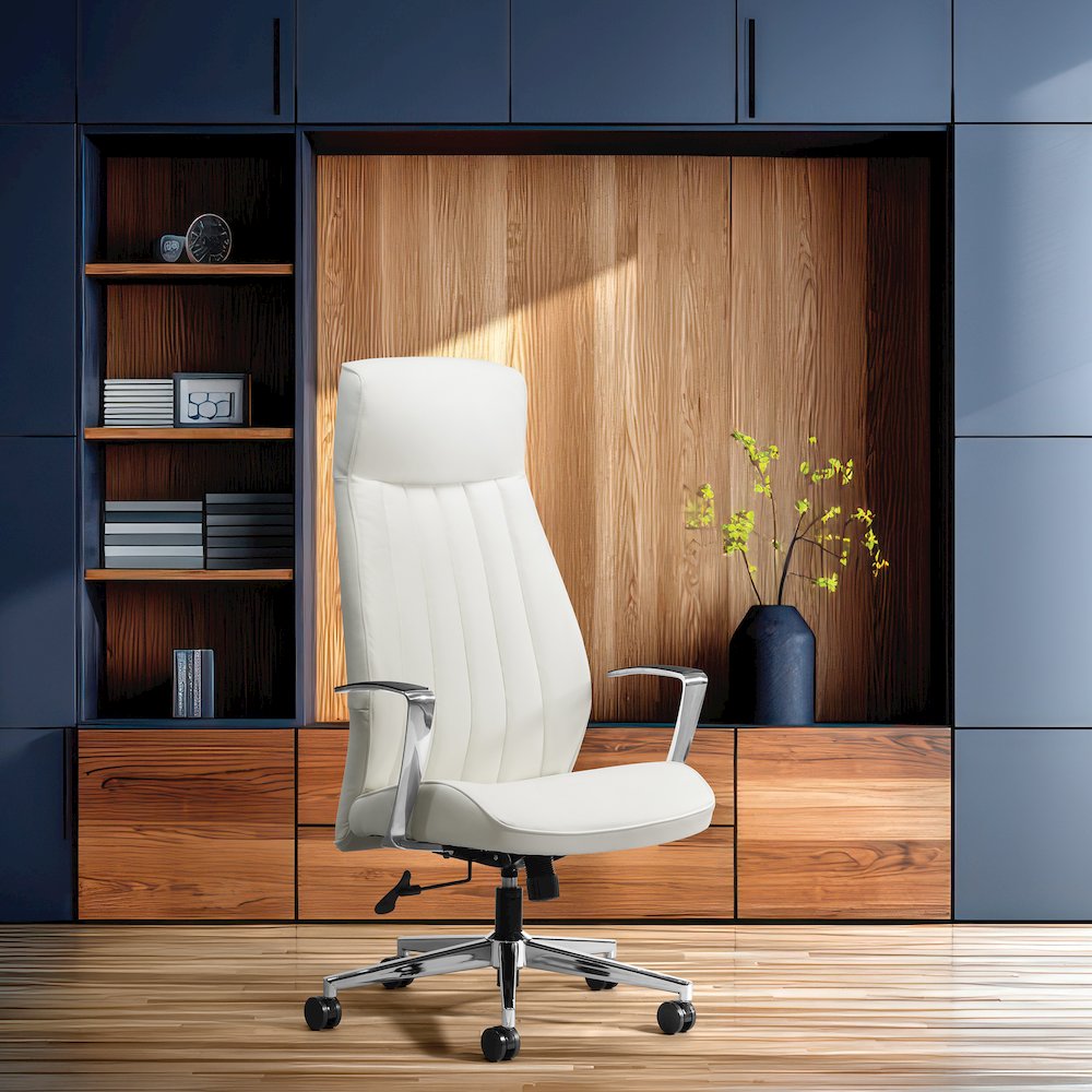 High-Back Ion Technology in Dillon snow Chair with Fixed Padded Aluminum Arms. Picture 2