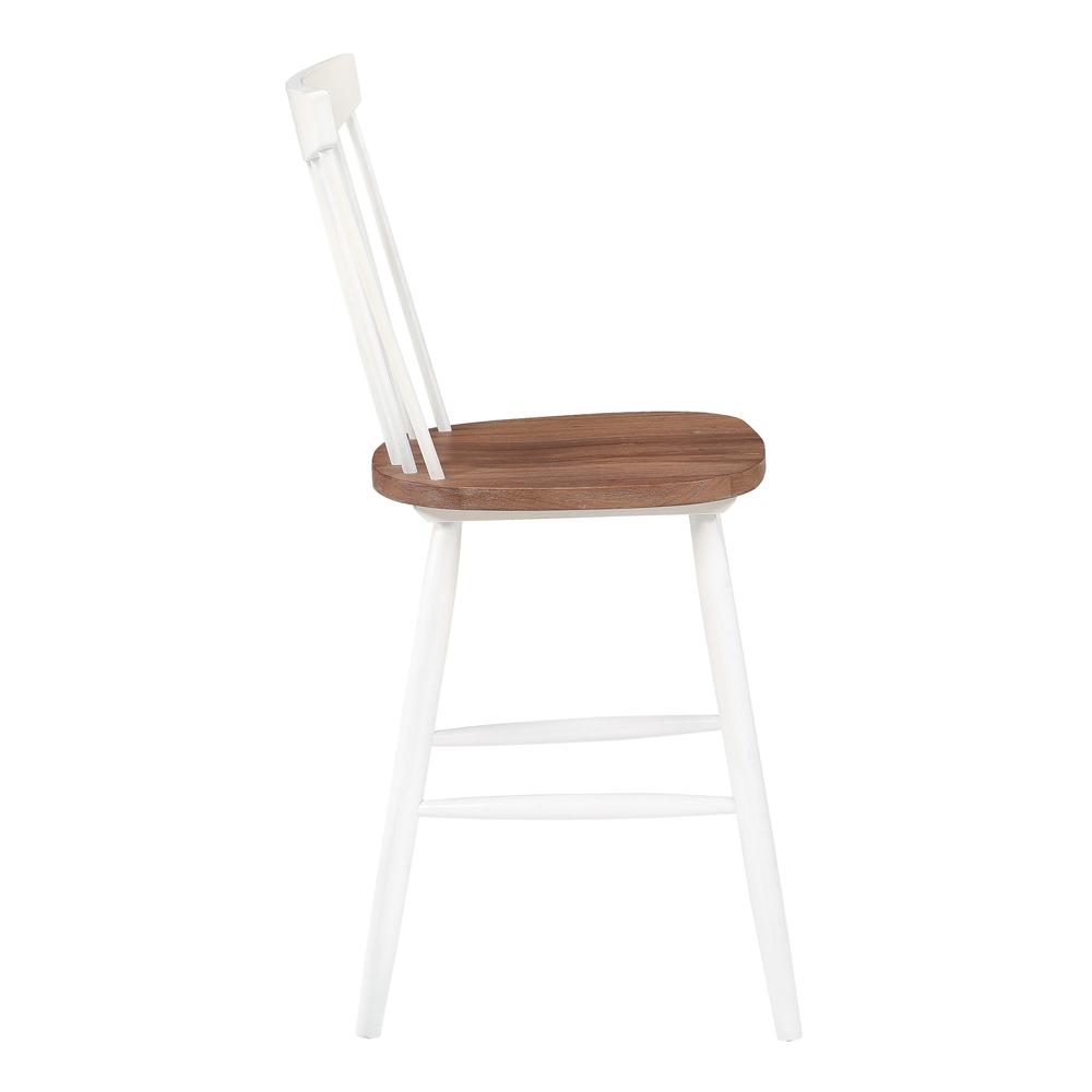 Eagle Ridge Counter Stool with Toffee Finished seat and Cream Base, EAG26-CMDT. Picture 3