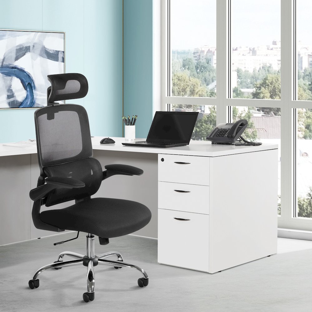 Mesh Back Manager’s Chair with Headrest. Picture 8