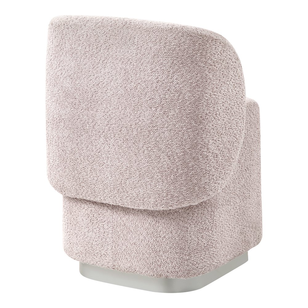 Cady Vanity Chair in Dusty Rose Fabric Fully Assembled. Picture 4