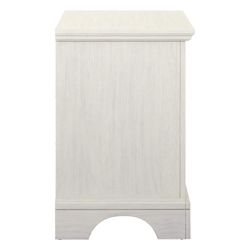 Farmhouse Basics Nightstand, Rustic White. Picture 4