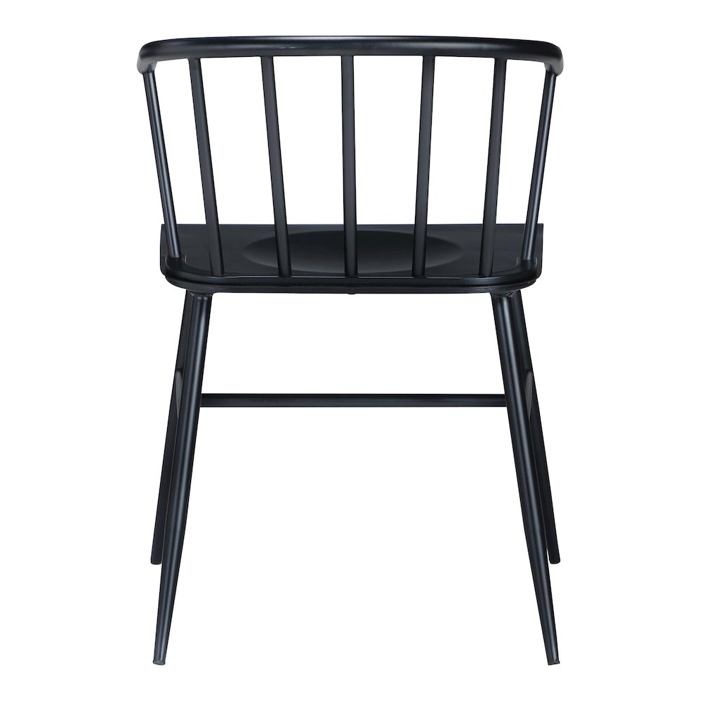 Lincoln All Metal Chair in Black Finish. Picture 5