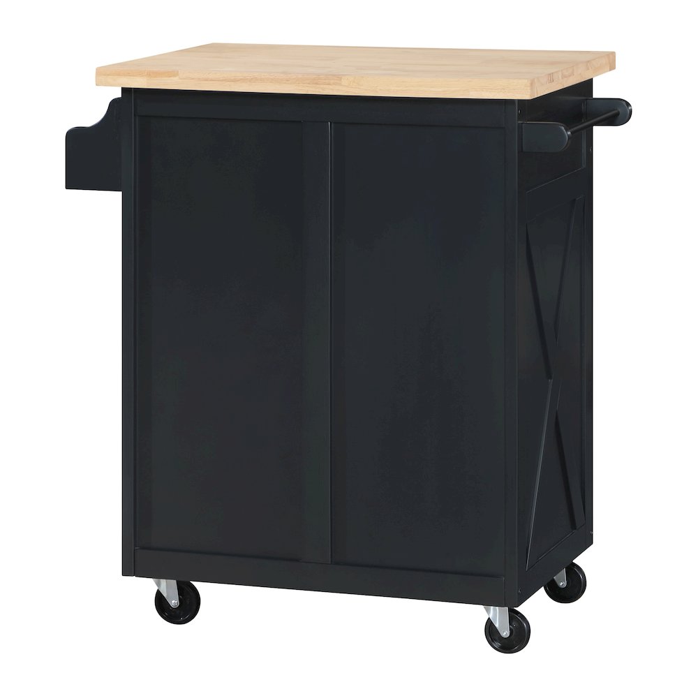 Bolten Kitchen Cart in Black Finish. Picture 5