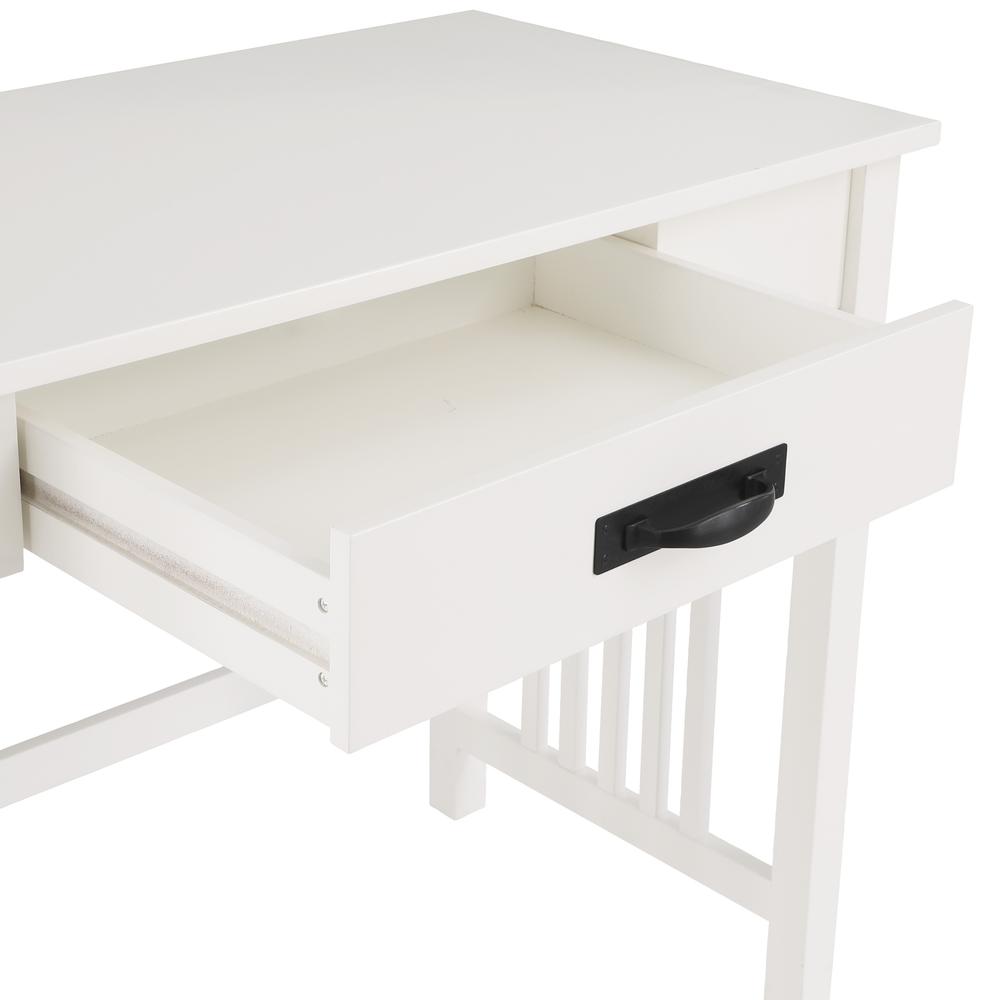 Sierra Writing Desk, White Finish. Picture 12