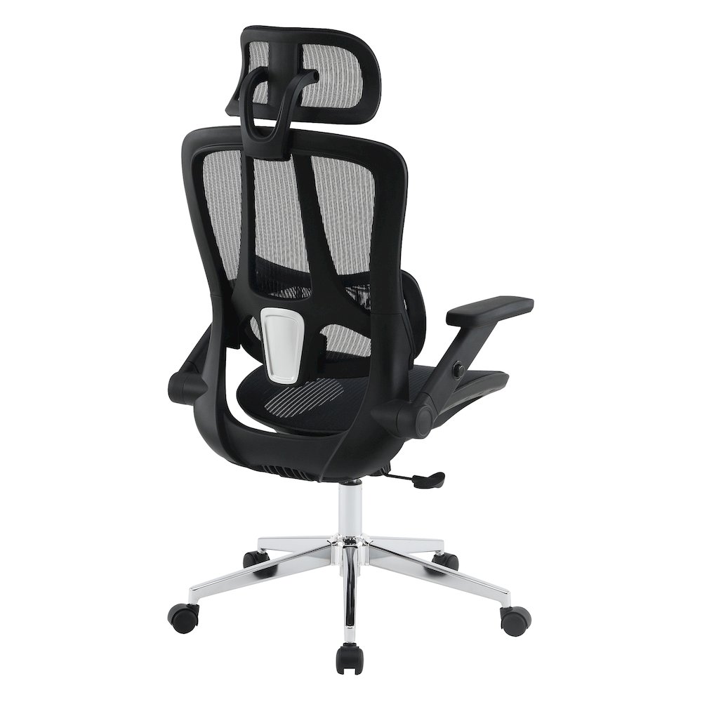 Black Matrix Seat and Back Manager’s Chair, Adjustable Headrest. Picture 6