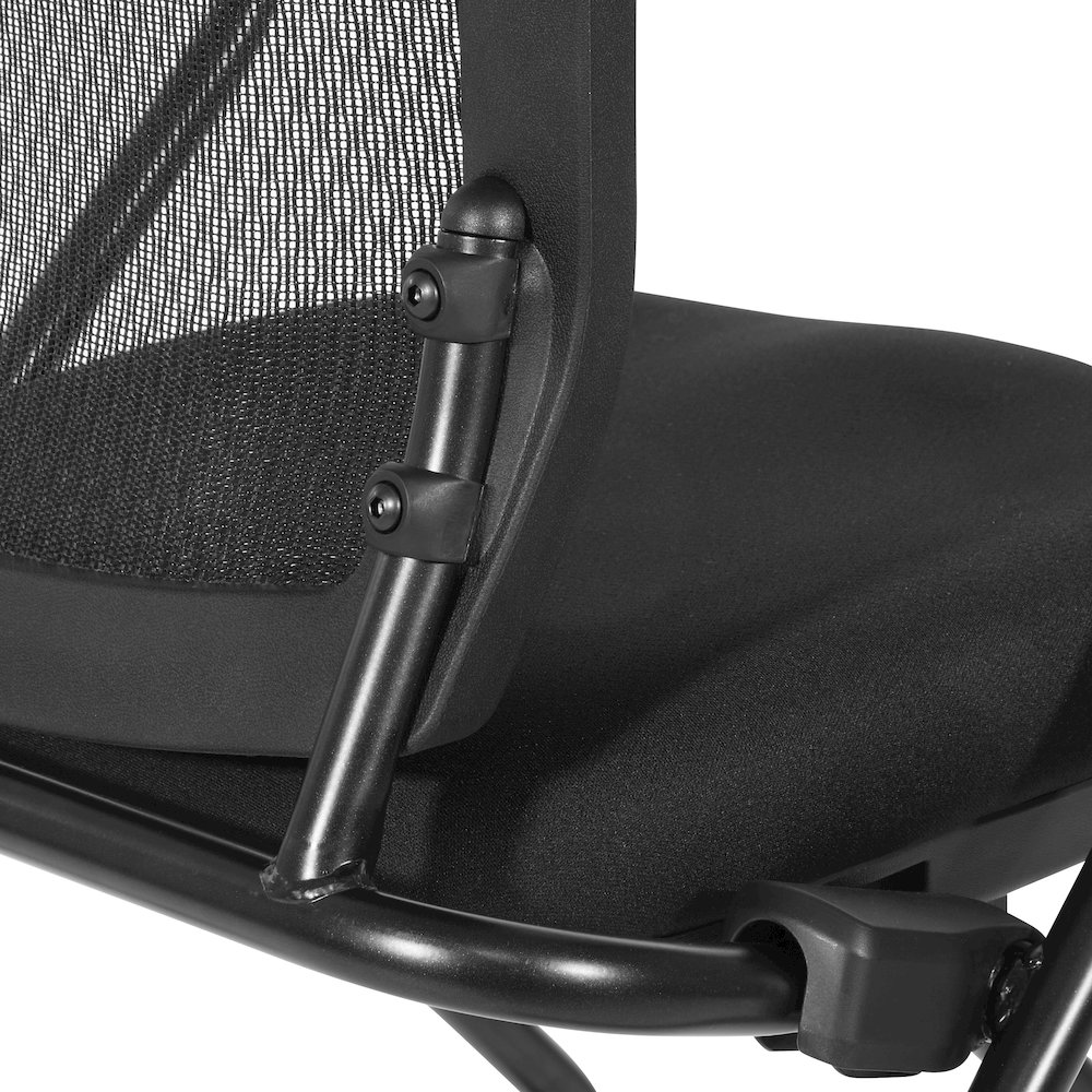PU Padded Back Soft-Flex Frame with Breathable Progrid Mesh Back Folding Chair. Picture 11
