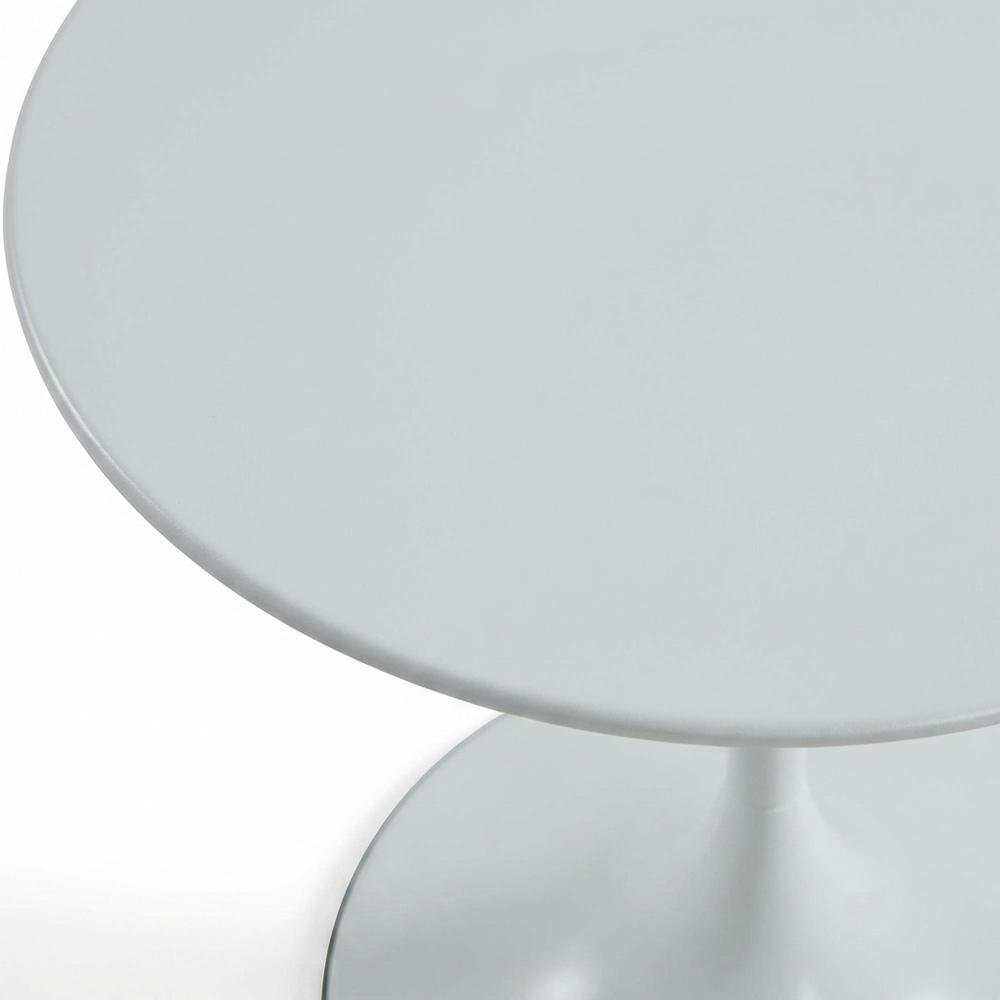 White, Side Table, Quality Build, Durable Wood Frame. Picture 6