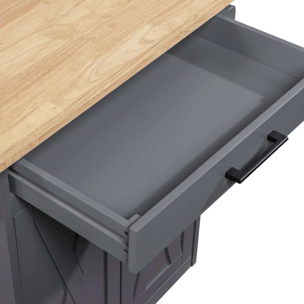 Bolten Kitchen Cart in Grey Finish. Picture 10