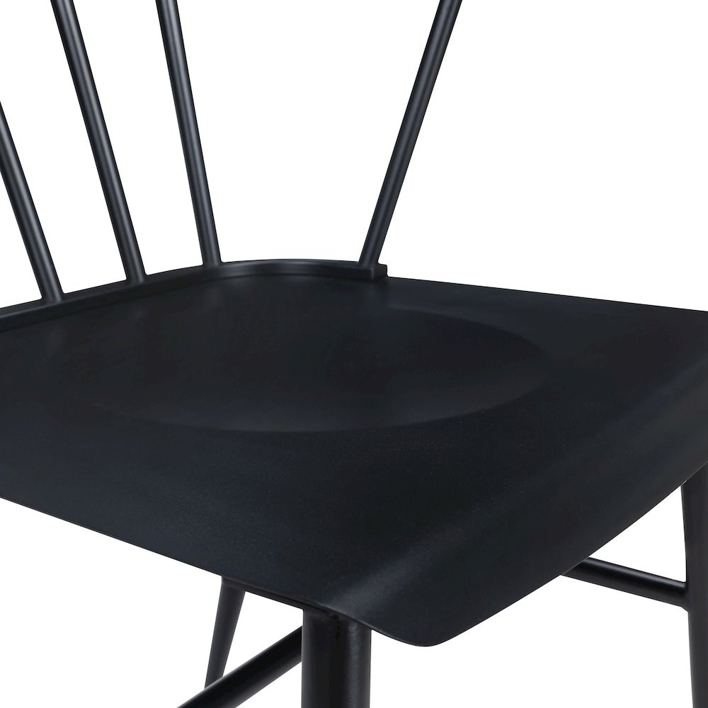 Lincoln All Metal Chair in Black Finish. Picture 8