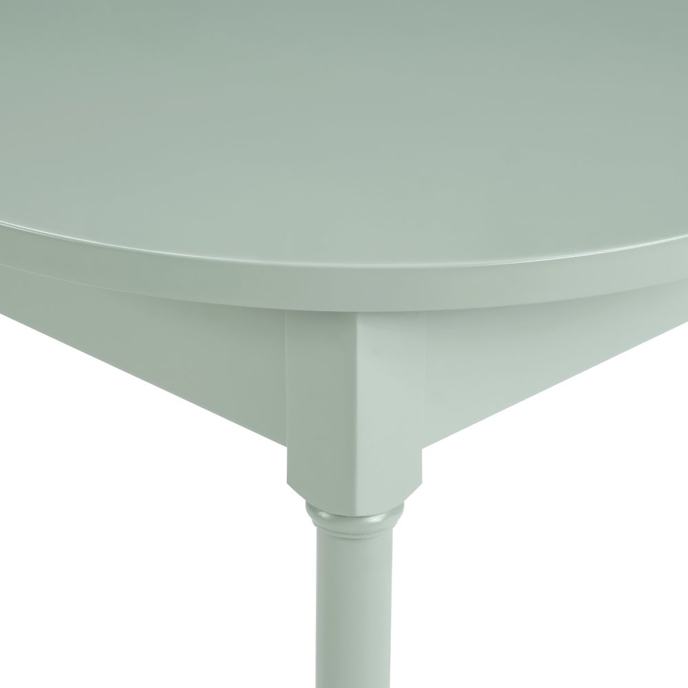 Golden Side Table in Sage Green Wood Finish. Picture 9