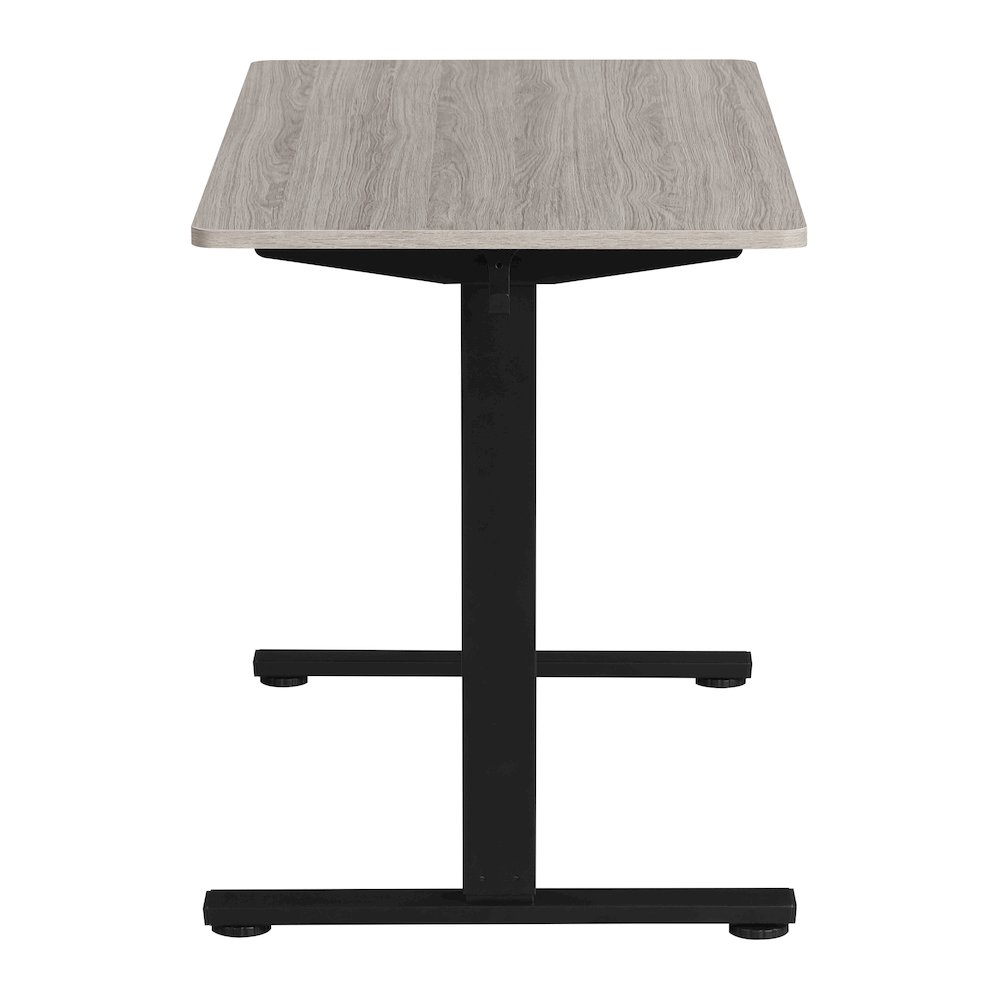 Primo 48"W Sit to Stand Electric Height Adjustable Desk With Light Grey Top. Picture 5