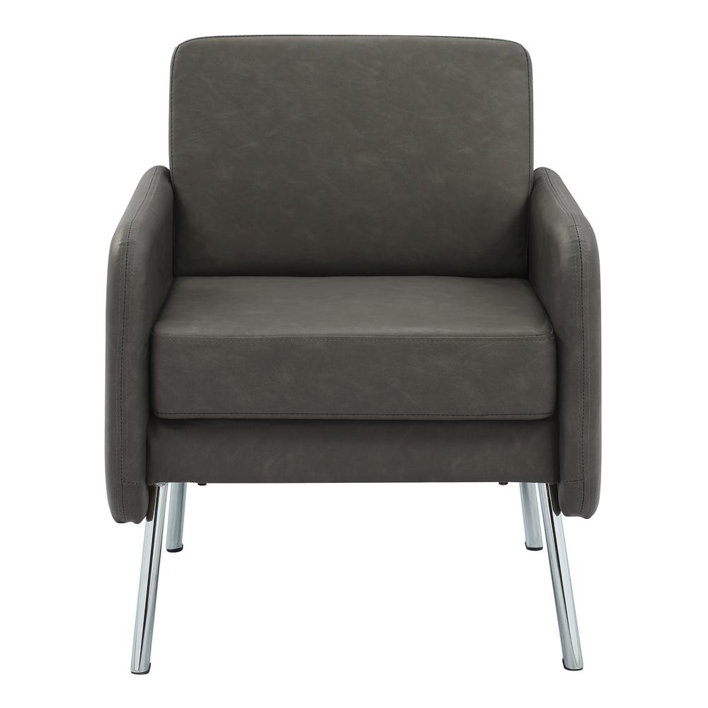 Lounge Chair in Faux Leather. Picture 2