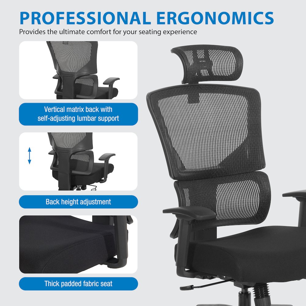 Vertical Matrix Back Manager's Chair. Picture 16