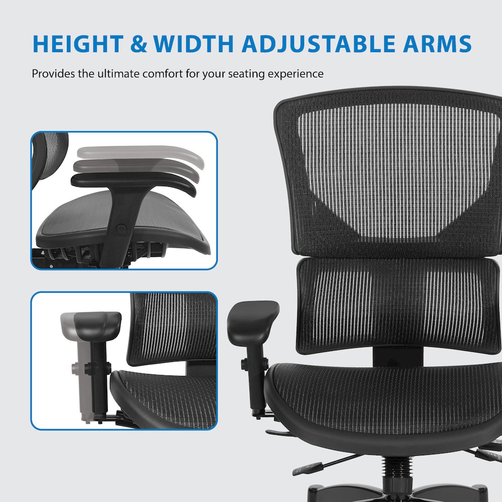 Big & Tall Vertical Matrix Seat and Back Manager's Chair. Picture 11