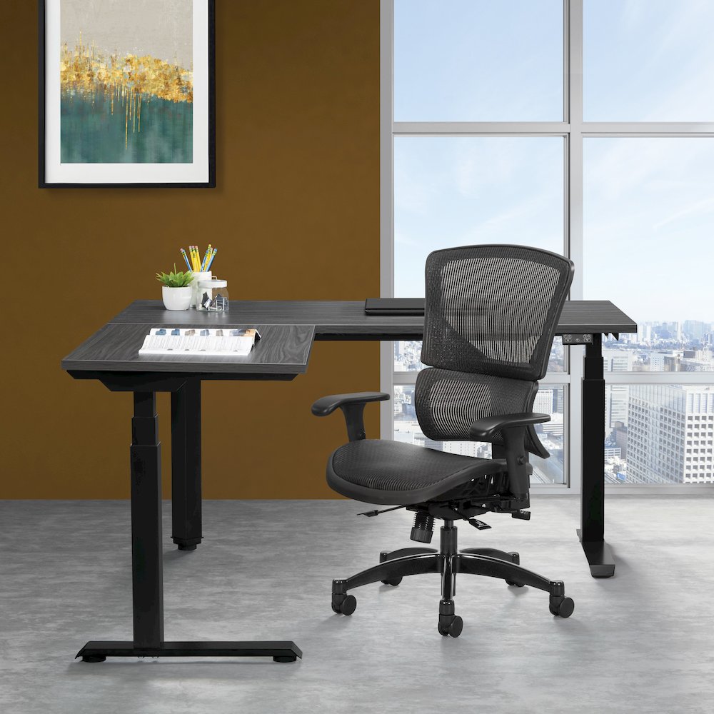 Big & Tall Vertical Matrix Seat and Back Manager's Chair. Picture 18