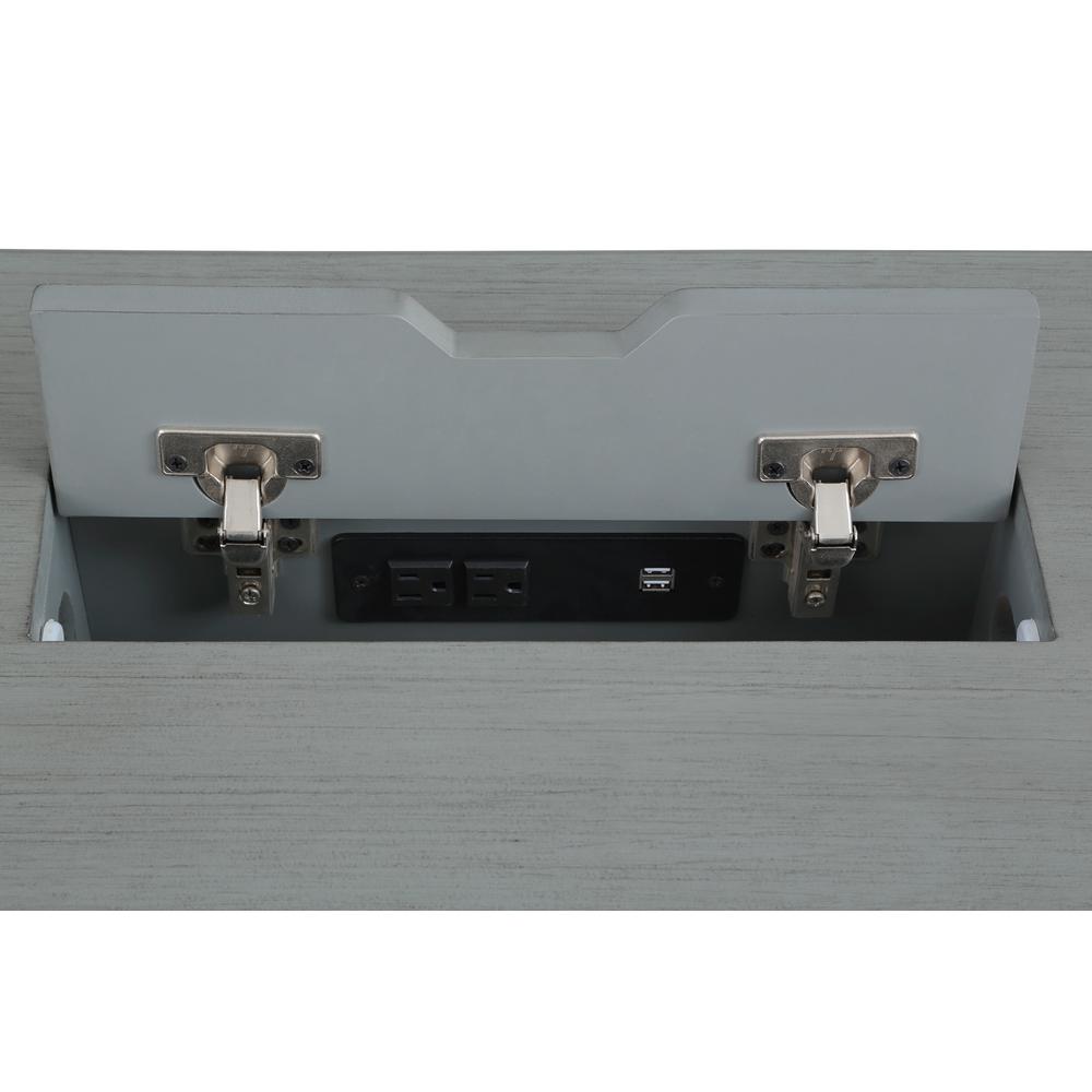 Country Meadows L-Shaped Desk w/PWR. Picture 8