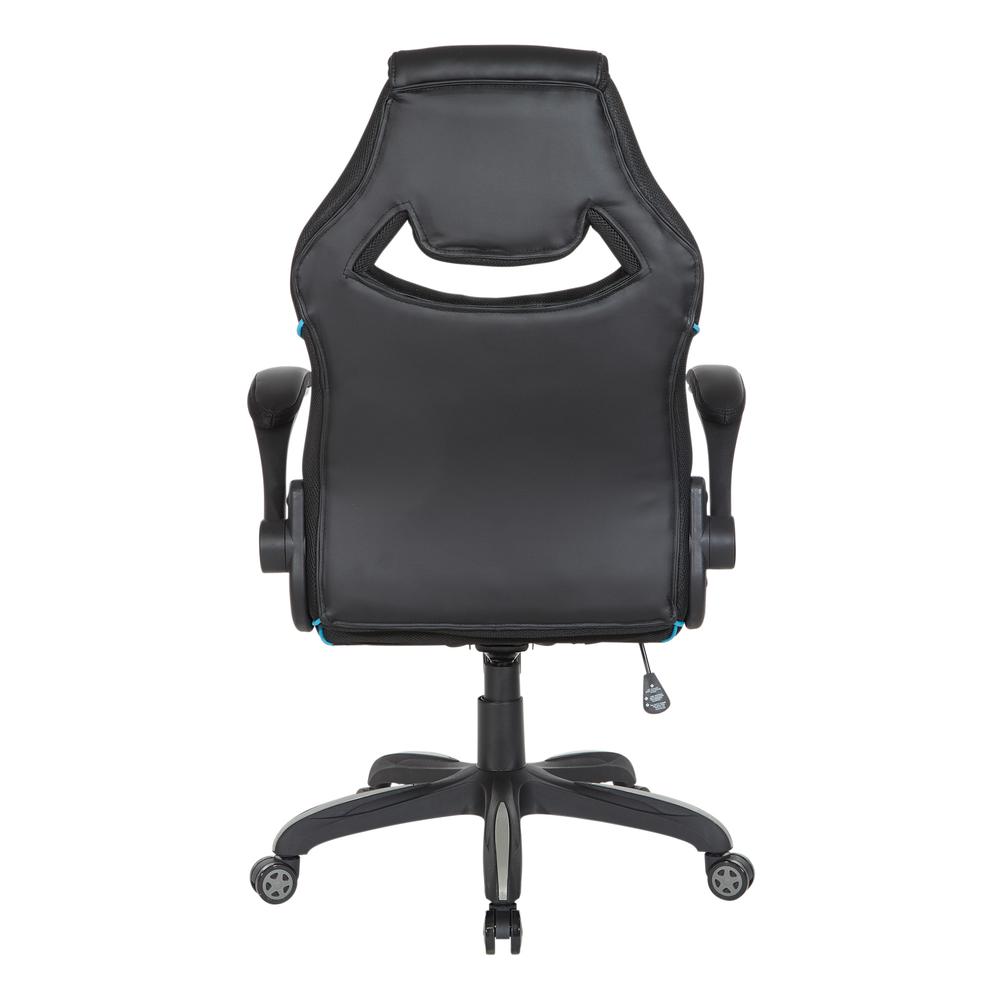 Xeno Gaming Chair in Blue Faux Leather, XEN25-BL. Picture 5