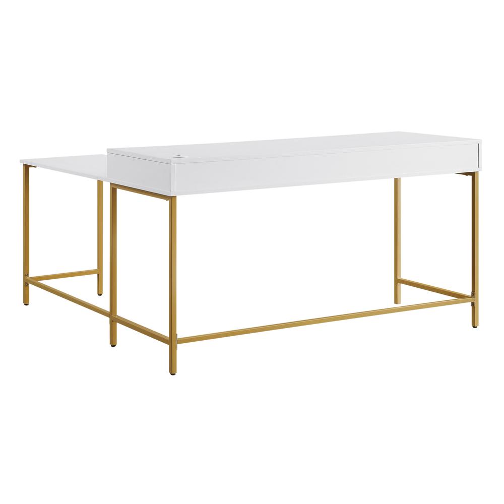 Modern Life Desk in White. Picture 4
