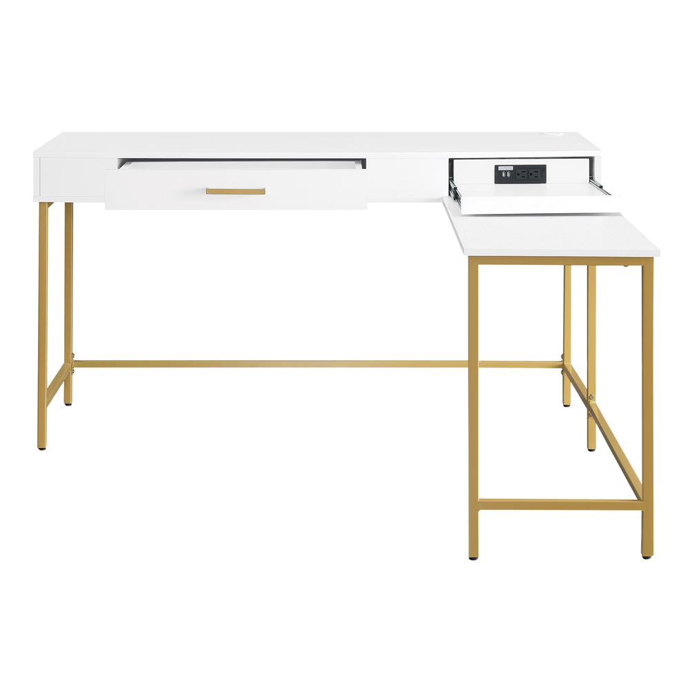 Modern Life Desk in White. Picture 6