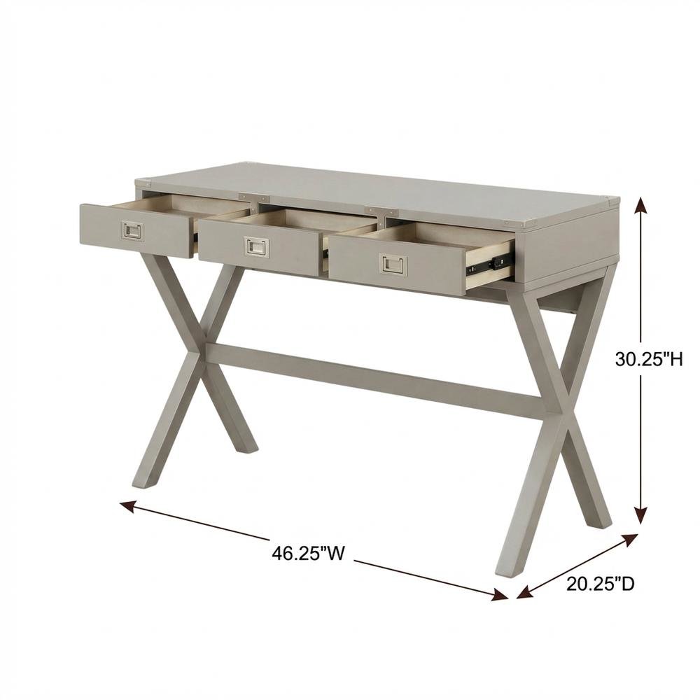 Wood Finish Desk in Natural Oak Finish for Home Office. Picture 7
