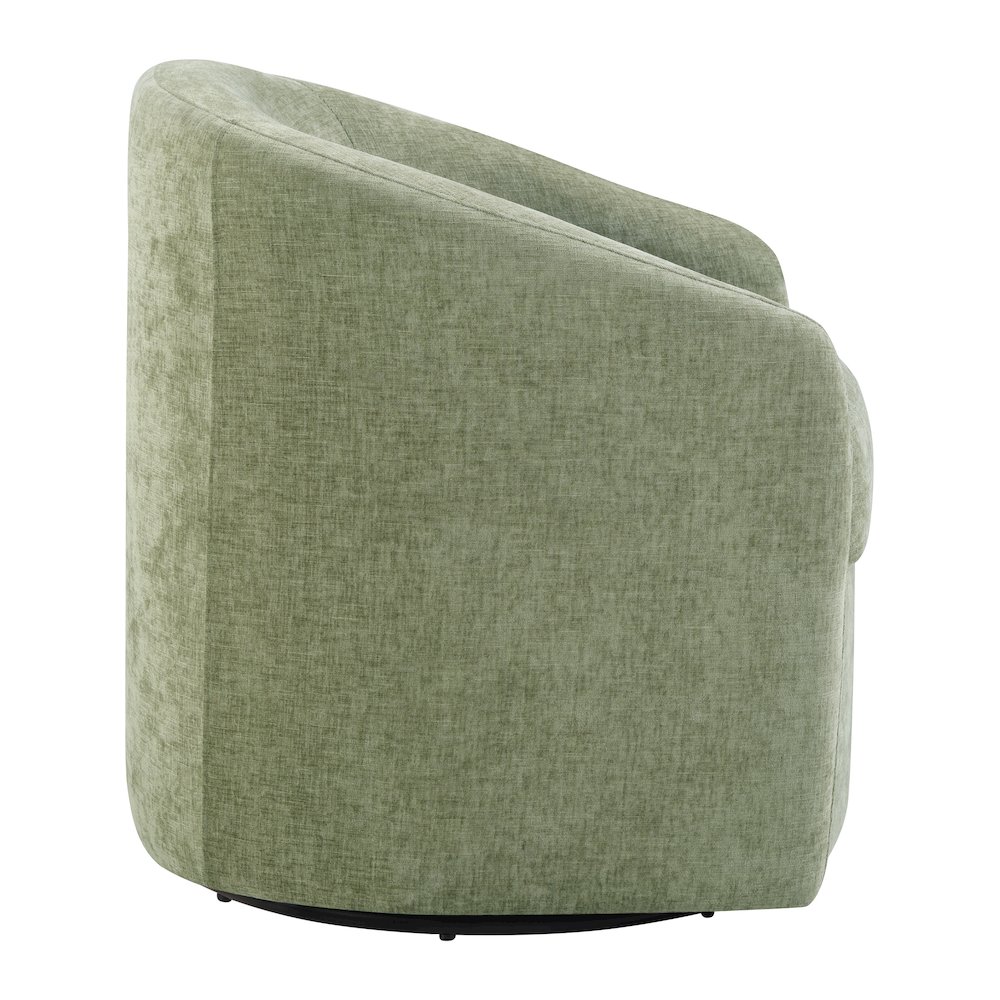 Bella Swivel Chair in Leaf Fabric. Picture 3
