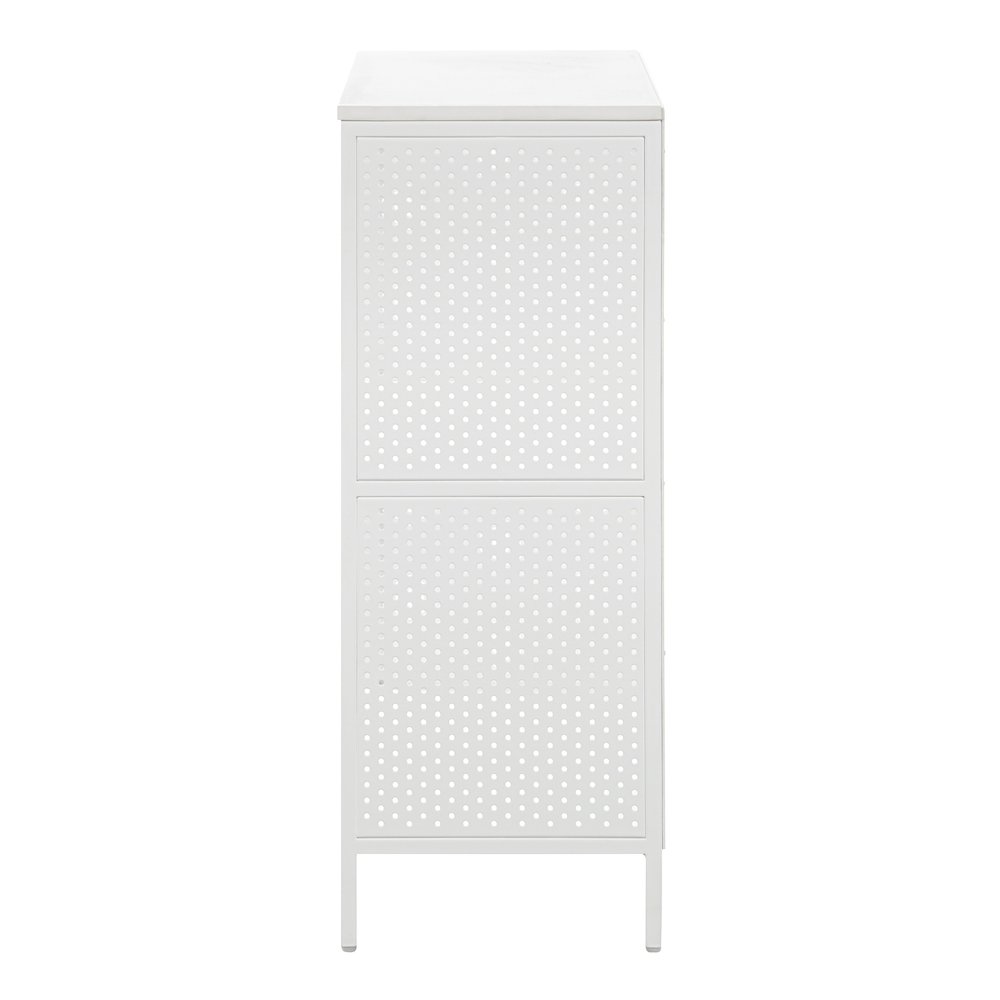 Ace 2 Shelf Bookcase In White Finish. Picture 3