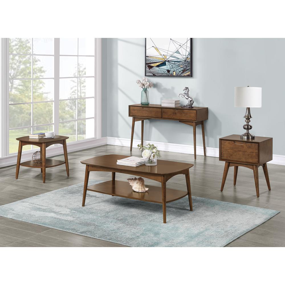 Copenhagen Accent Table with Drawer, Walnut. Picture 2