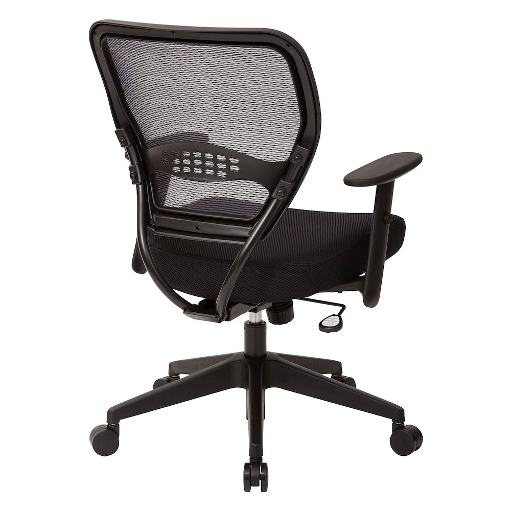 Office Star Professional Air Grid Back Managers Chair - Black Mesh Seat - Mesh Back - Black Frame - 5-star Base - 1 Each. Picture 2