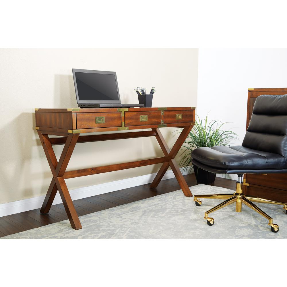 Wellington 46" Desk with Power in Toasted Wheat Finish, WELP4630-TW. Picture 5