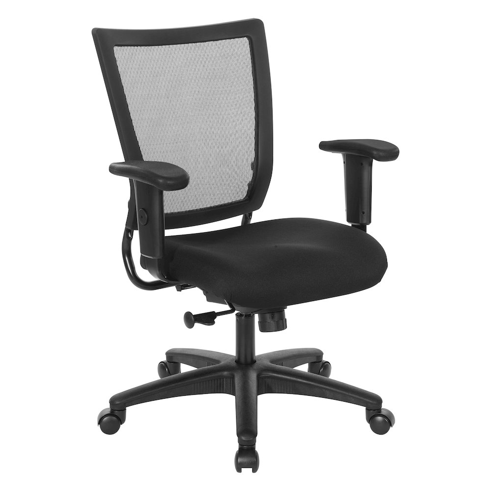 Soft Frame Task Chair Mesh Back in Coal Freeflex Fabric Seat 2 to 1 Mechanism. Picture 1