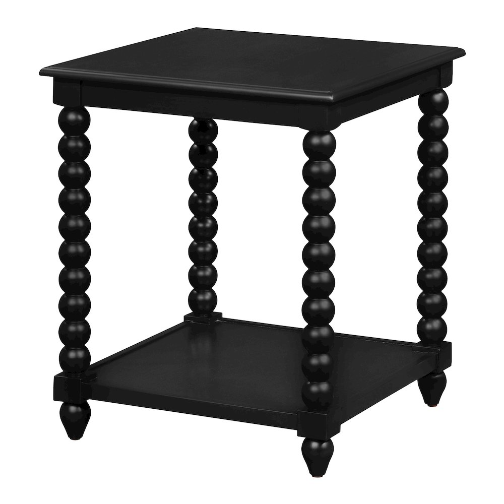Elise End Table in Black Finish. Picture 4