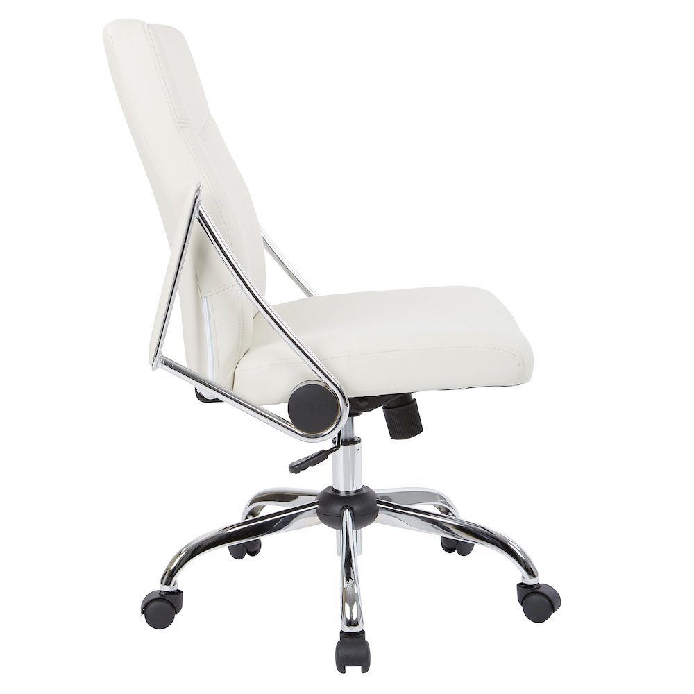 Faux Leather Chair. Picture 4