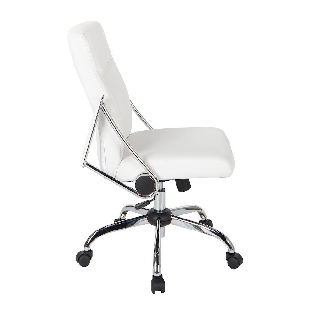 Faux Leather Chair. Picture 4