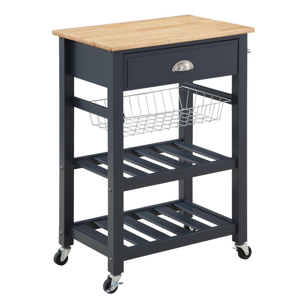Hampton Kitchen Cart Blue. Picture 1