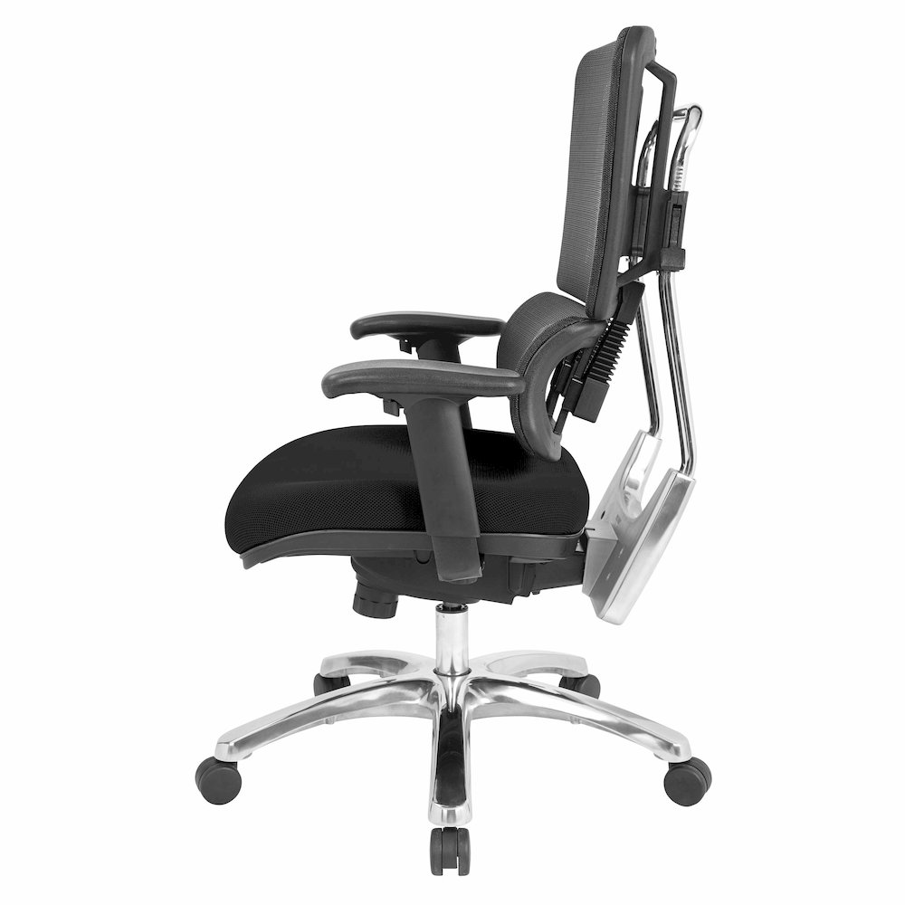 Vertical Black Mesh Back Chair. Picture 2