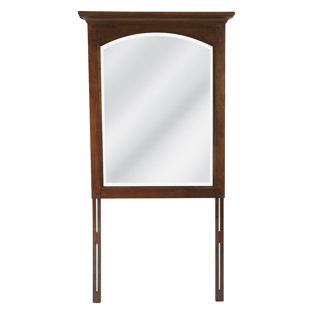Modern Mission Mirror in Vintage Oak Finish, BP-4201-03K. Picture 4