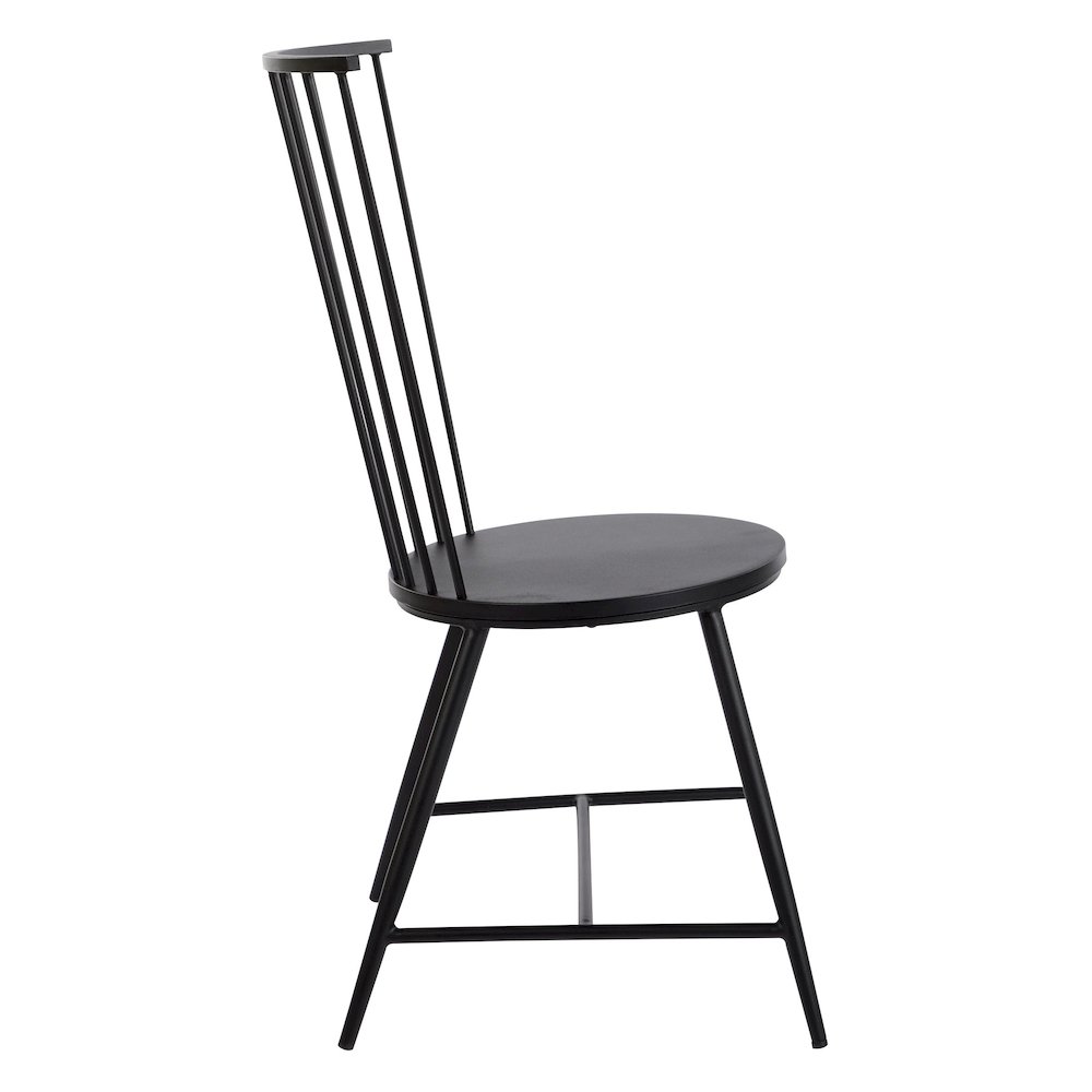 Bryce Dining Chair with Black Finish, BRY6519-3. Picture 3