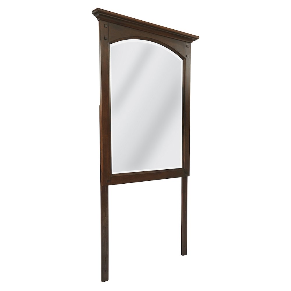 Modern Mission Mirror in Vintage Oak Finish, BP-4201-03K. Picture 1
