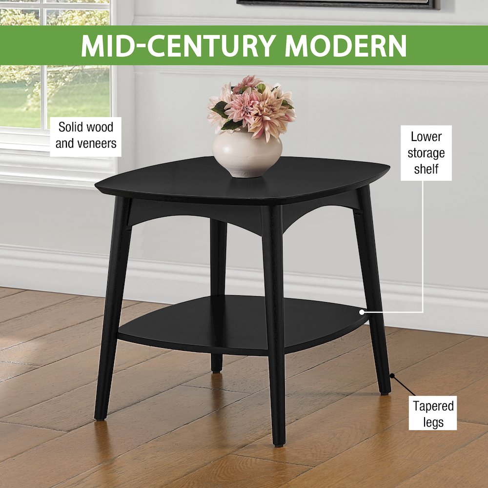 Copenhagen Accent Table in Black Finish. Picture 10