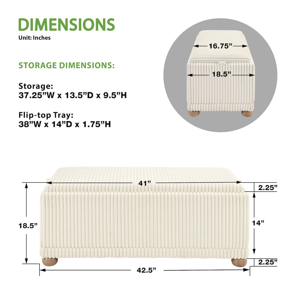 Sahara Storage Bench. Picture 2