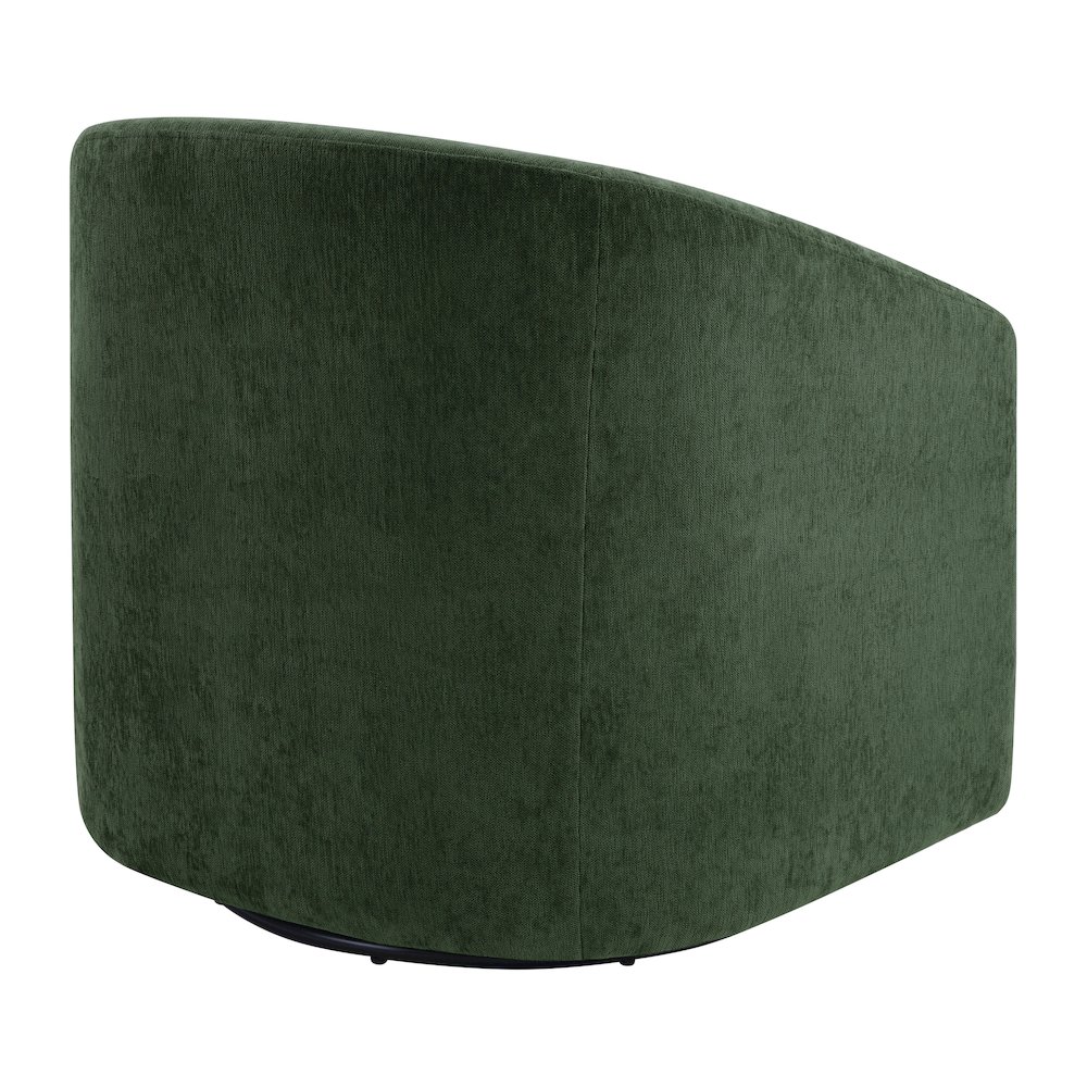 Parker Swivel Tub Chair In Green Fabric. Picture 5