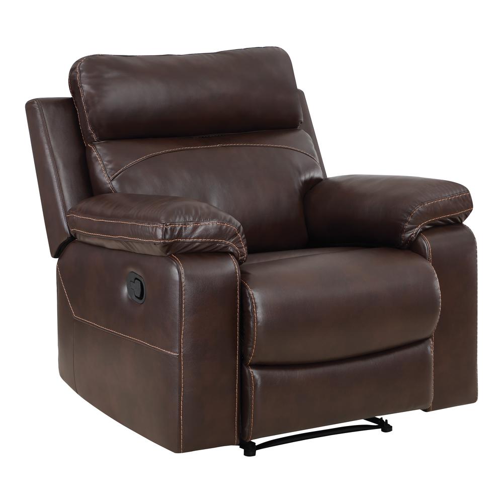 Bryson Recliner With Espresso Faux Leather, BYS-BPU1. Picture 1