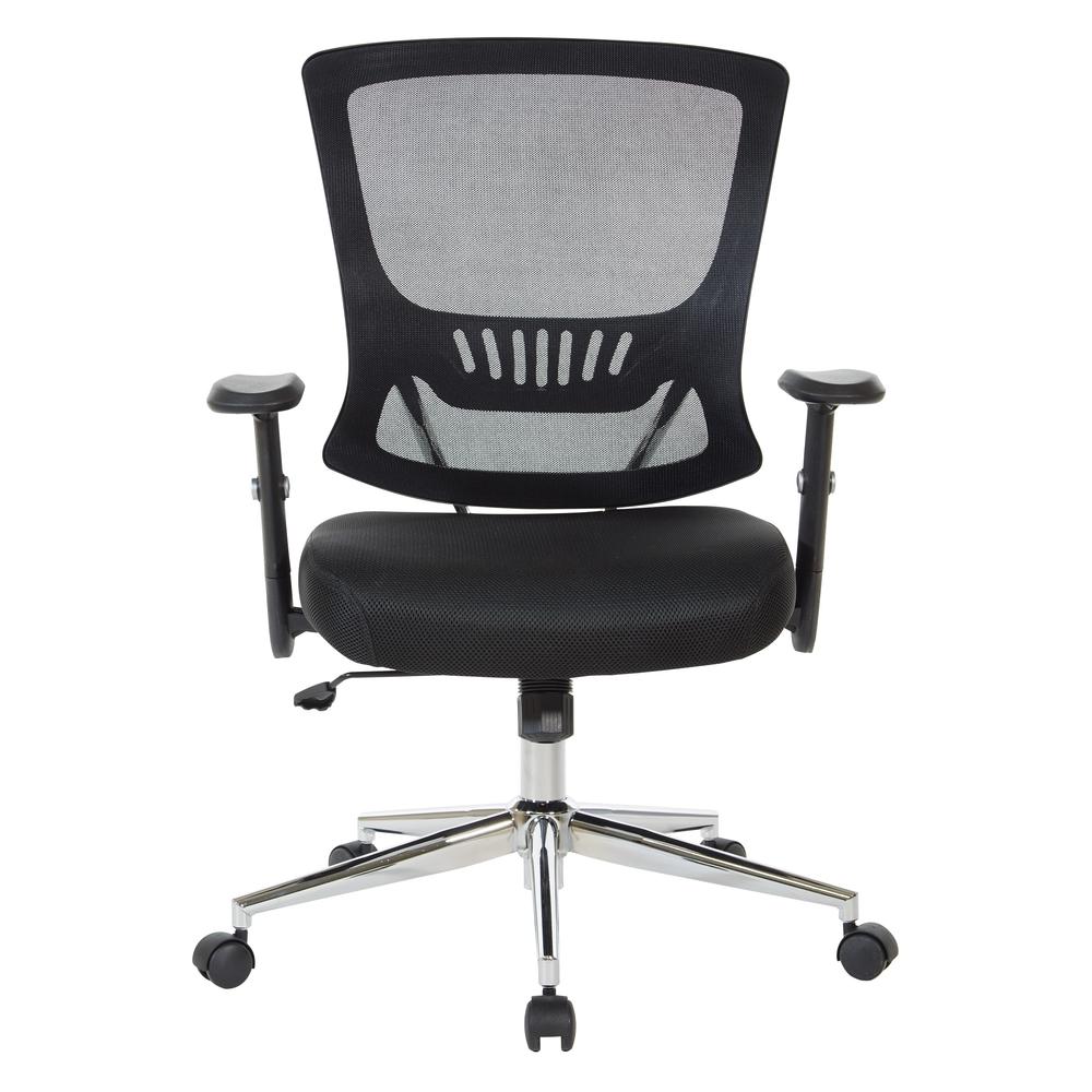Mesh Back & Seat Locking Tilt Task Chair with Chrome Base, EM91027C-3. Picture 3