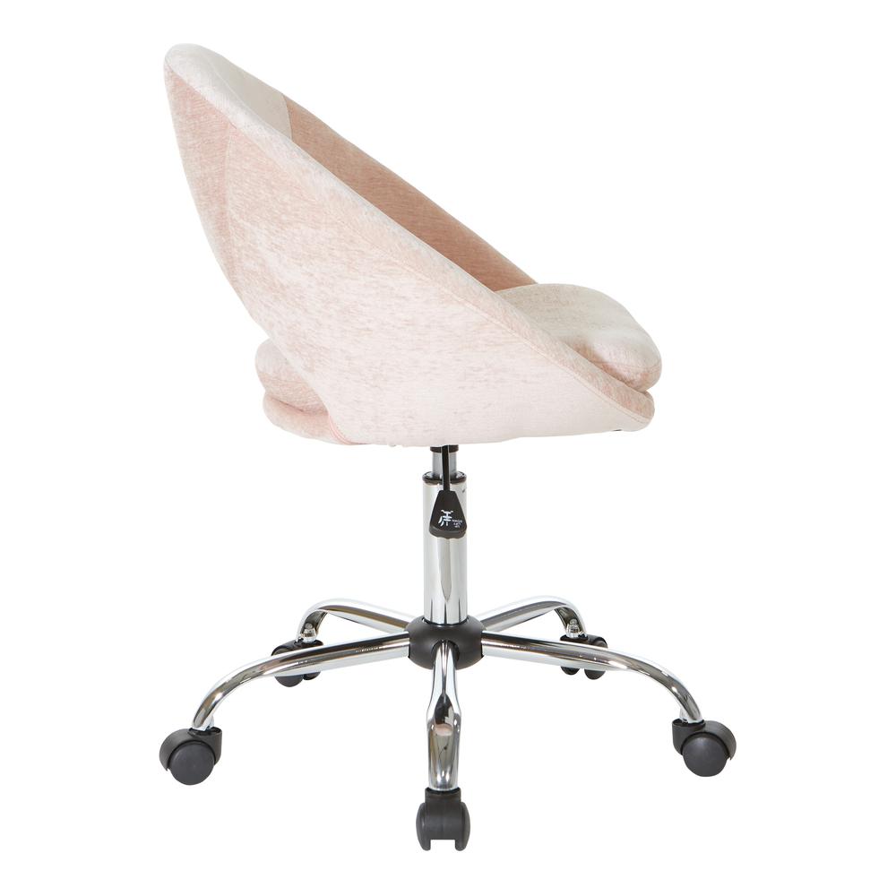 Milo Height Adjustable Home Office Chair in Durable Micro-Fiber Royal Velvet, ML26SA-V19. Picture 3