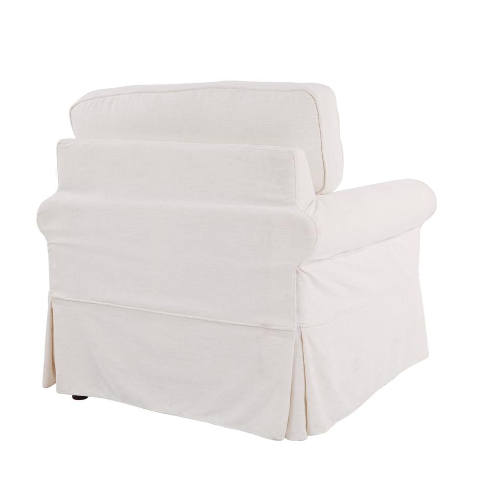 Chair with Ivory Slip Cover. Picture 4